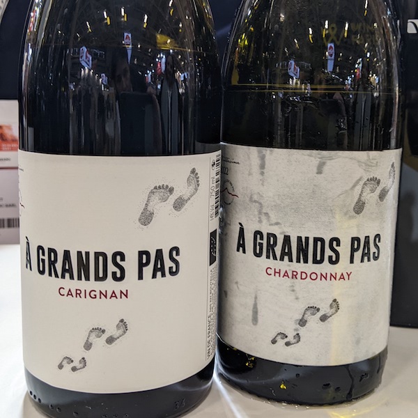 2 bouteilles de la gamme "À Grands Pas" du Cellier du Pic